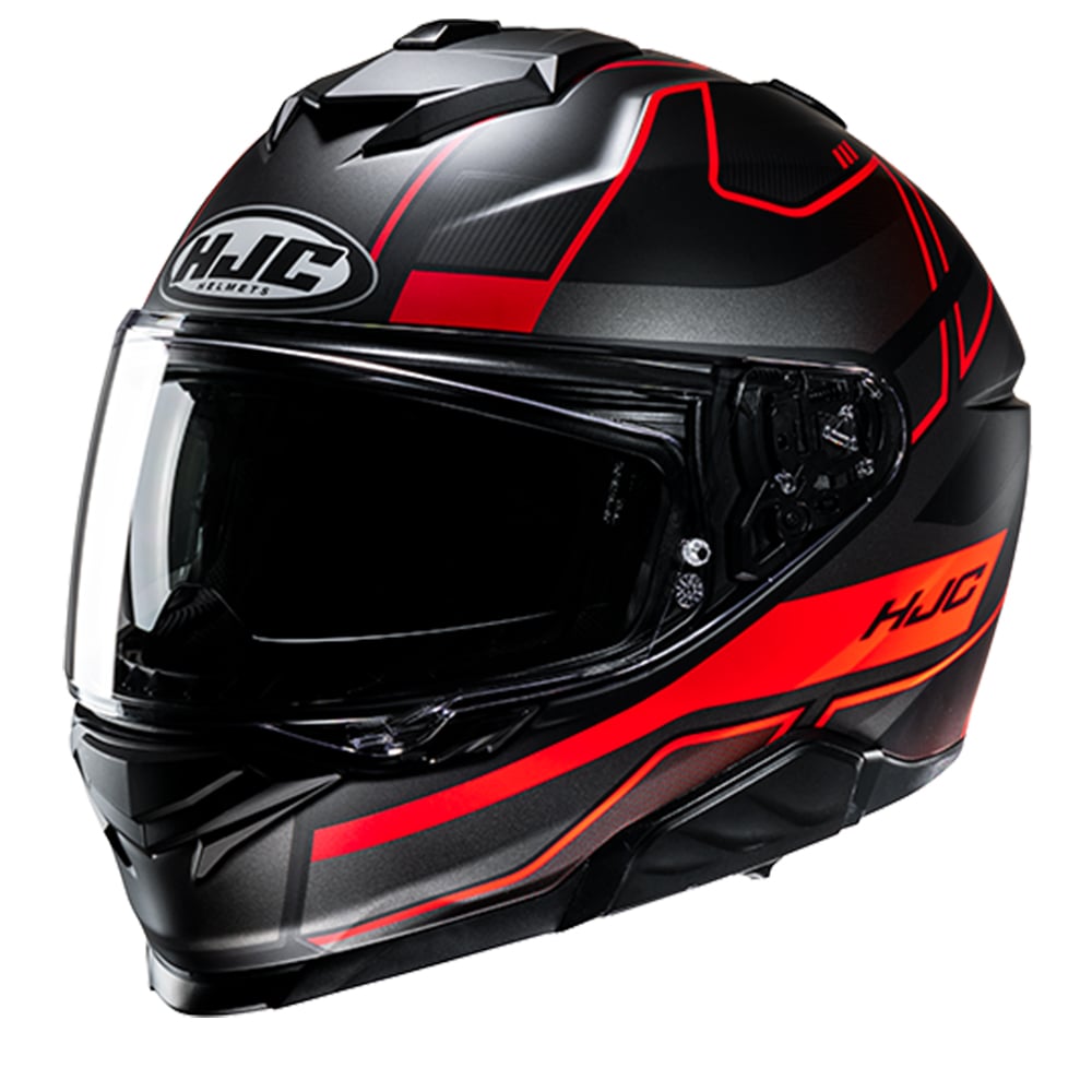 Image of HJC i71 Iorix Black Red Full Face Helmet Talla M