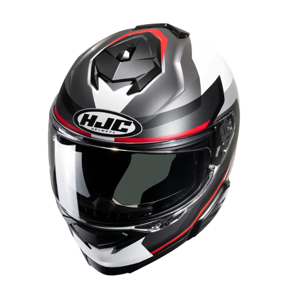 Image of HJC i71 Nior Grey Red Mc1Sf Full Face Helmet Size L EN