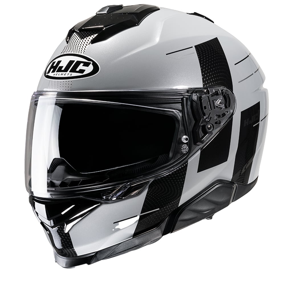 Image of HJC i71 Peka Grey Black MC5 Full Face Helmet Size S ID 8804269405918