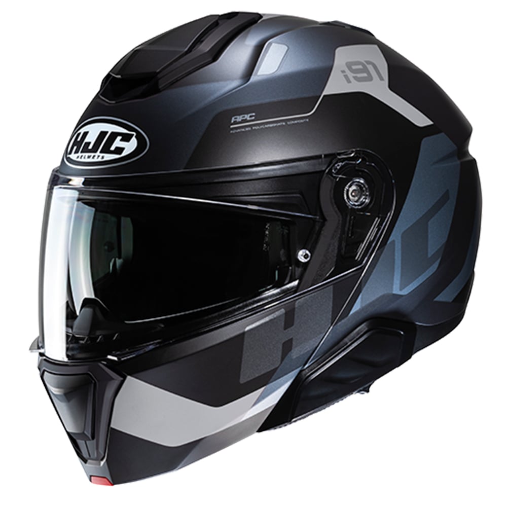 Image of HJC i91 Carst Black Grey Modular Helmet Size L EN