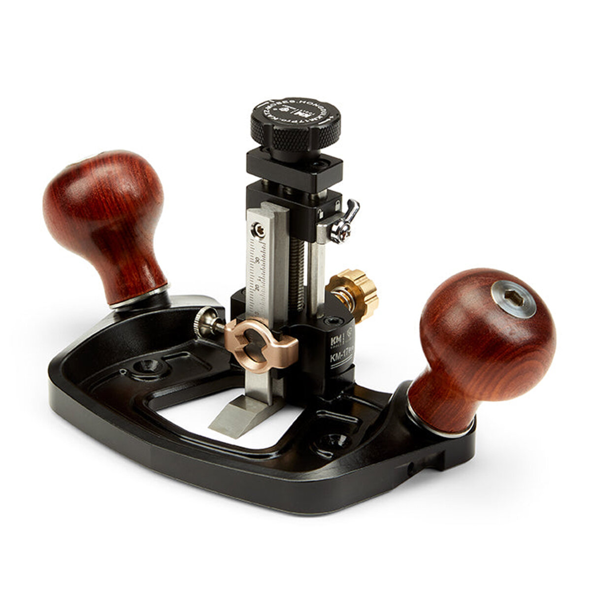 Image of HONGDUI KM-17 Pro Router Plane Die Steel Body Adjustable Fence with CAM Lock Depth Stop Dual Blade 1/2inches width For F