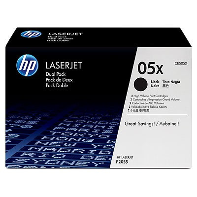 Image of HP 05X CE505X dualpack fekete (black) eredeti toner HU ID 3100