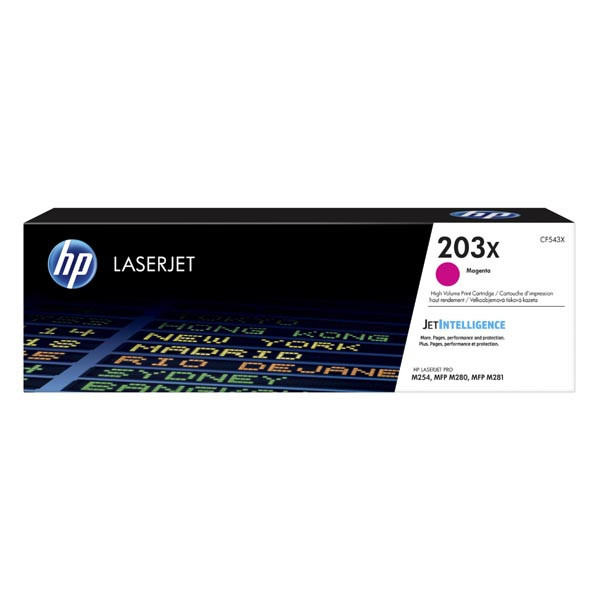 Image of HP 203X CF543X bíborvörös (magenta) eredeti toner HU ID 12754