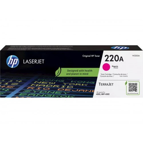 Image of HP 220A W2203A purpuriu (magenta) toner original RO ID 415246