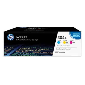 Image of HP 304A CF372AM cián/bíborvörös/sárga (cyan/magenta/yellow) eredeti toner HU ID 6543