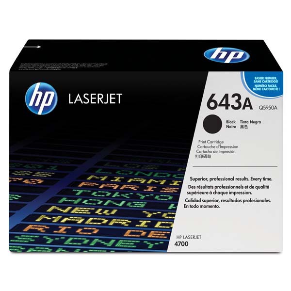 Image of HP 643A Q5950A fekete (black) eredeti toner HU ID 15426