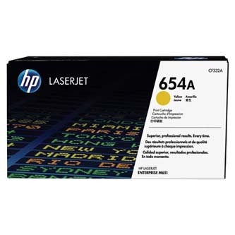 Image of HP 654A CF332A žltý (yellow) originálny toner SK ID 7463