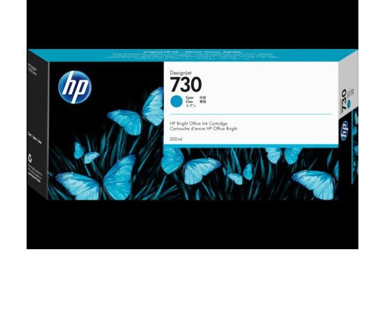 Image of HP 730 P2V68A azuriu (cyan) cartus original RO ID 16607