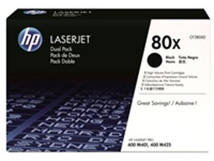 Image of HP 80X CF280XD dvojbalení čierný (black) originálny toner SK ID 6195