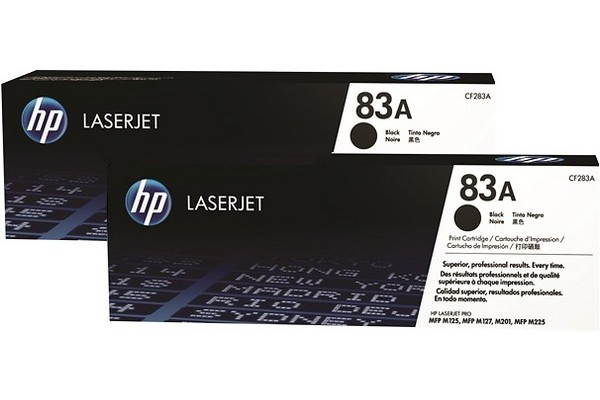 Image of HP 83A CF283AD dualpack negru toner original RO ID 7857