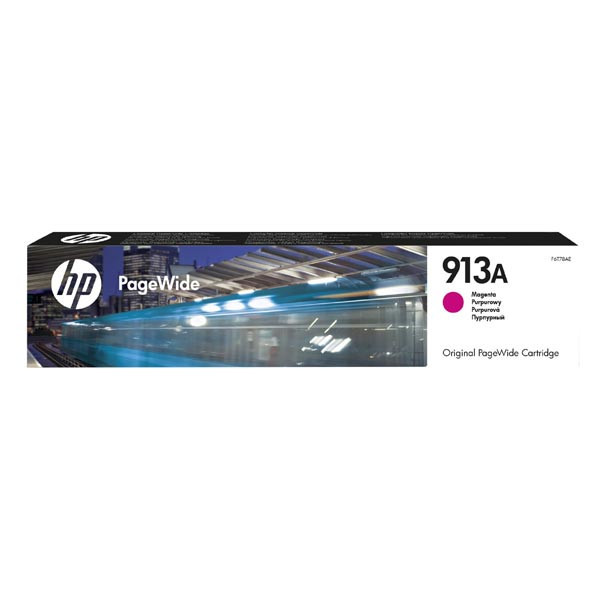 Image of HP 913A F6T78AE purpuriu (magenta) cartus original RO ID 14131