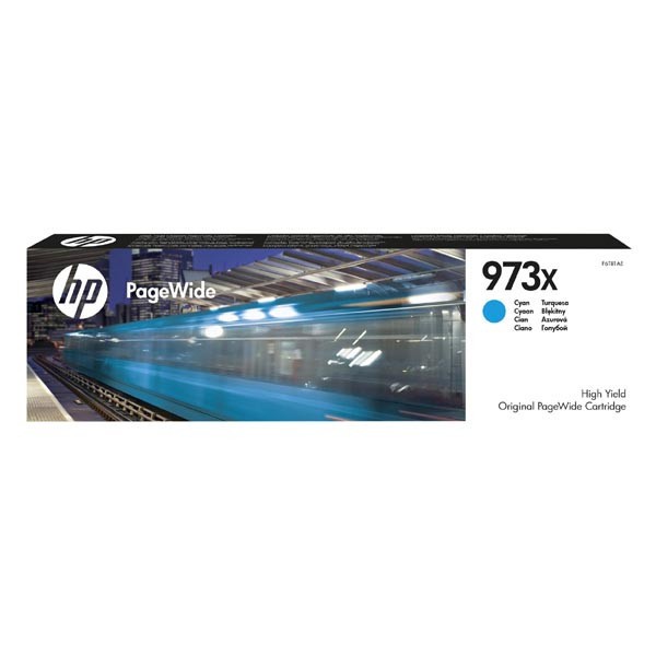 Image of HP 973X F6T81AE azurová (cyan) originální cartridge CZ ID 14130