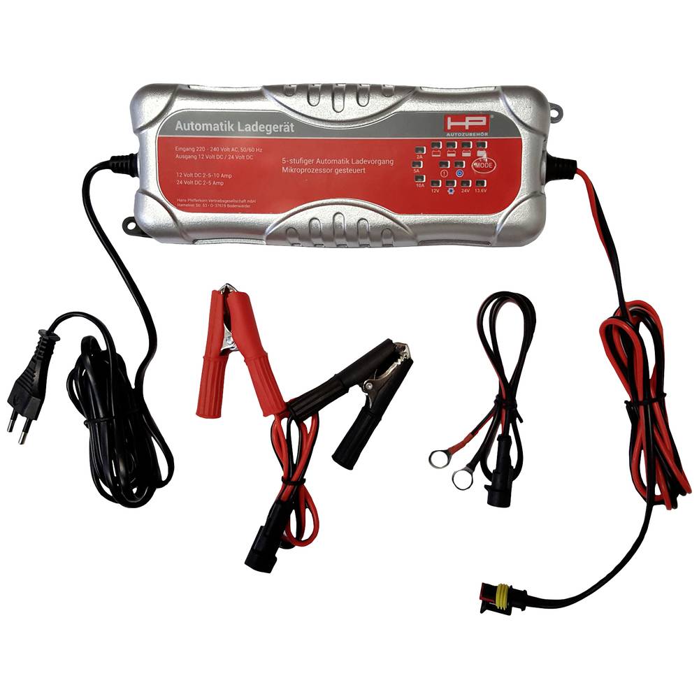 Image of HP AutozubehÃ¶r HP Automatik LadegerÃ¤t 20514 Automatic charger Charger 12 V 24 V 5 A 10 A 5 A