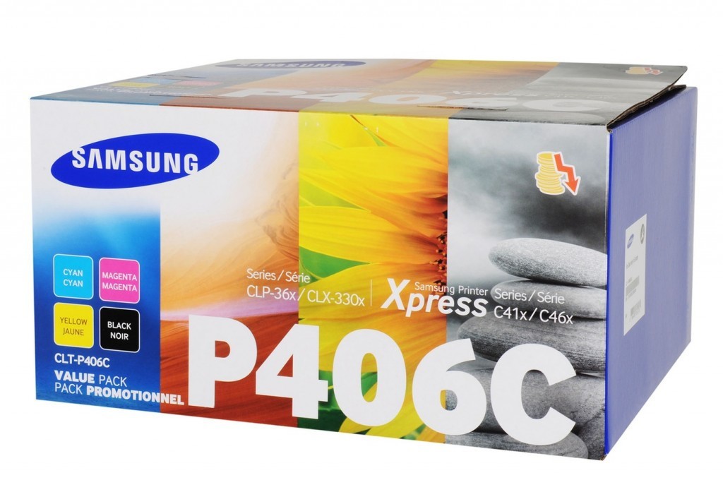 Image of HP SU375A / Samsung CLT-P406C CMYK toner original RO ID 13153