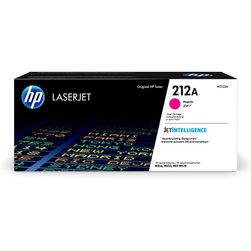 Image of HP toner original W2123A magenta 4500 pagini HP 212A HP Color LaserJet Enterprise M554dnM555dnM555x O RO ID 349883