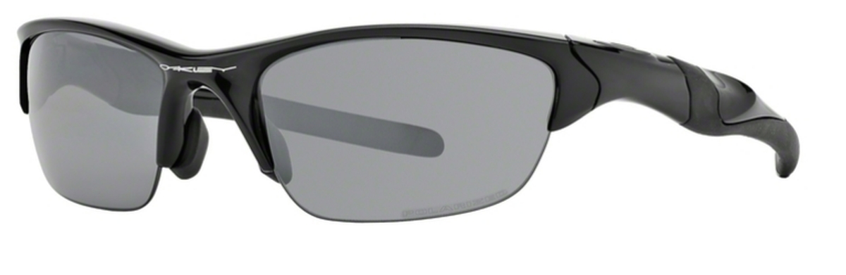 Image of Half Jacket 20 (Asian Fit) OO 9153 Sunglasses Polished Black with Polarized Black Iridium