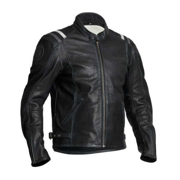 Image of Halvarssons Leather Skalltorp Noir Blouson Taille 50