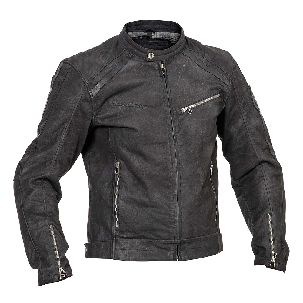 Image of Halvarssons Sandtorp Leather Noir Blouson Taille 64