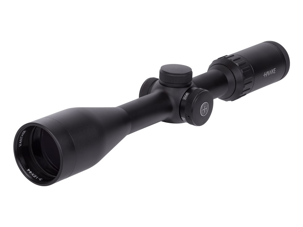 Image of Hawke Optics 3-12x44 AO Vantage Side Focus Rifle Scope 1/2 Mil-Dot Reticle 1/4 MOA 1 Tube ID 5054492141609