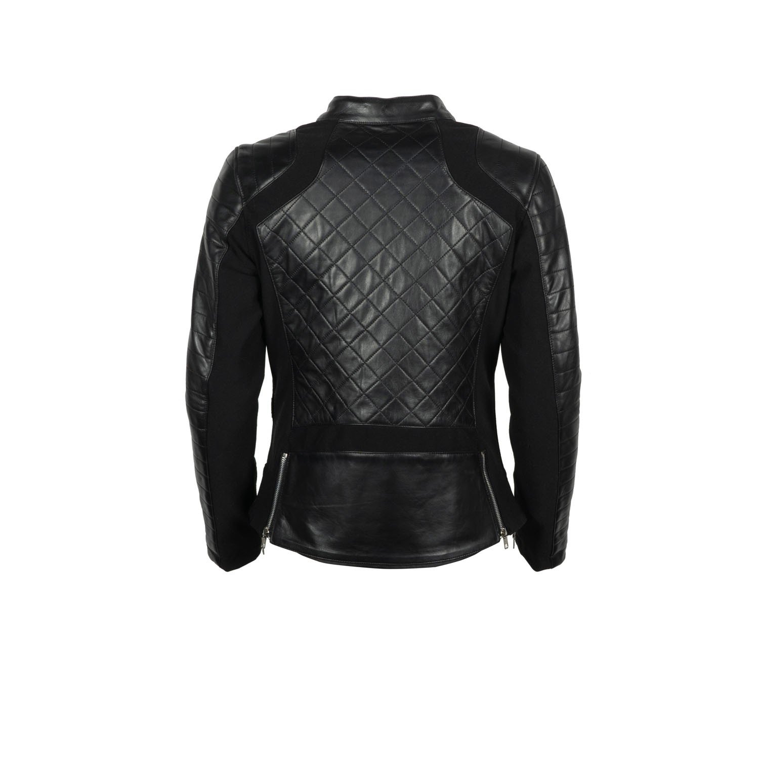 Image of Helstons Kate Leather Soft Stretch Jacket Black Black Talla M
