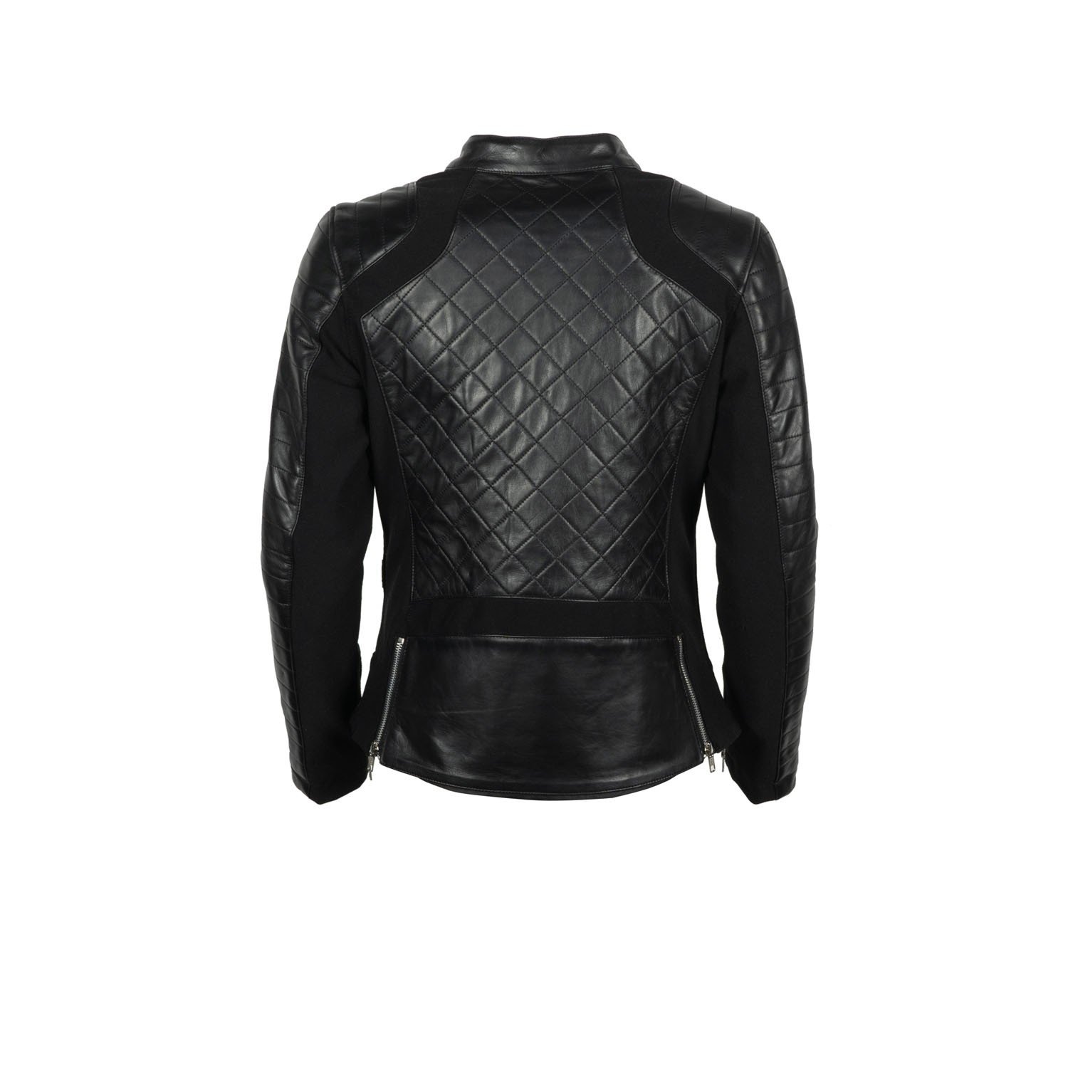 Image of Helstons Kate Leather Soft Stretch Schwarz CE Jacke Größe XL