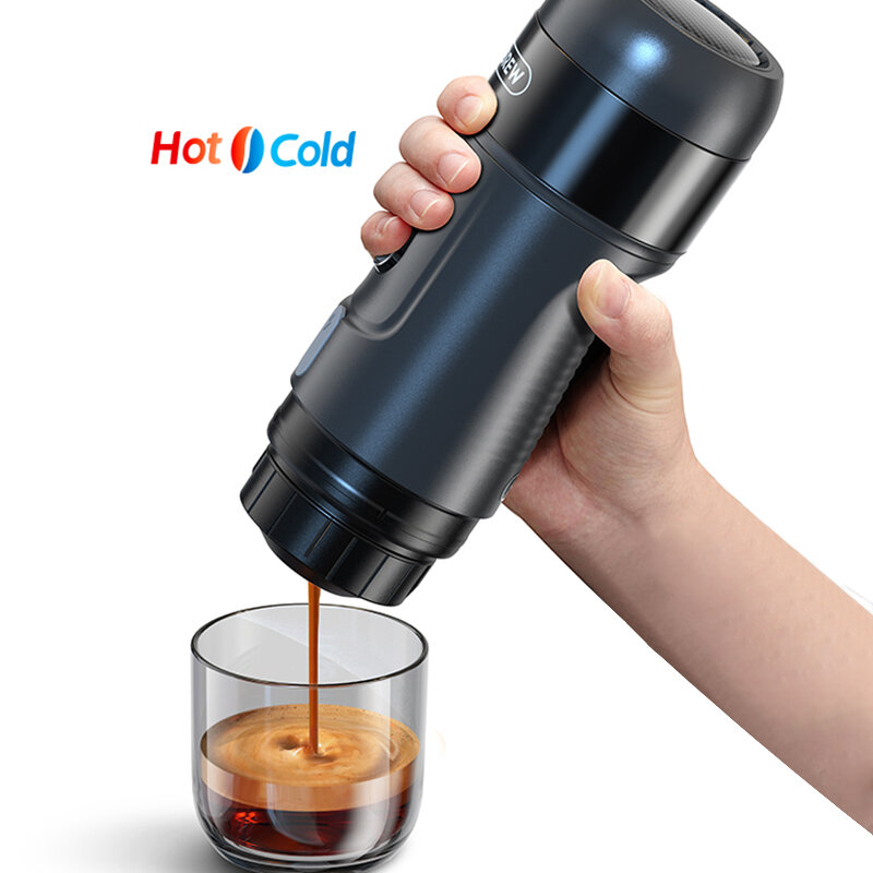Image of HiBREW Portable Coffee Machine for Car & HomeDC12V Expresso Coffee Maker Fit Nexpresso Dolce Pod Capsule Coffee Powder