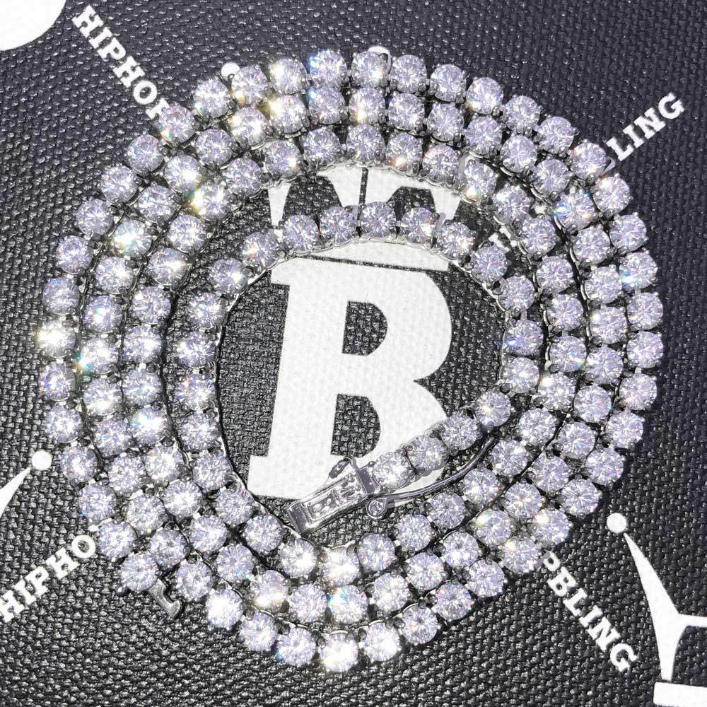Image of Hip Hop Bling VVS Iced Out Tennis Chain 4MM ID 31746214625322
