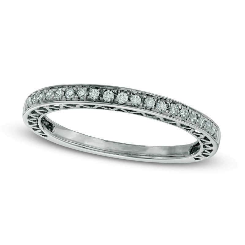Image of ID 1 017 CT TW Natural Diamond Anniversary Band in Solid 10K White Gold
