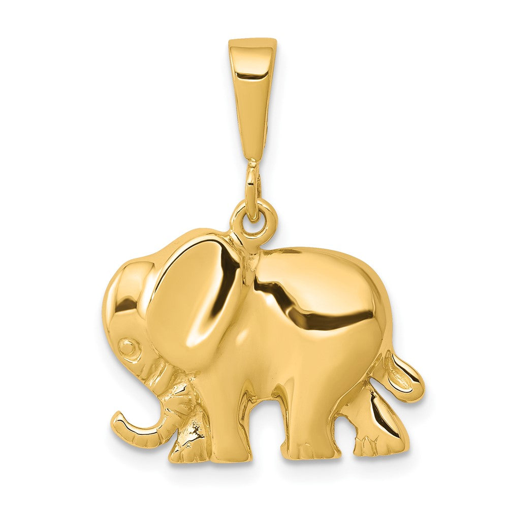 Image of ID 1 10k Yellow Gold Elephant Charm