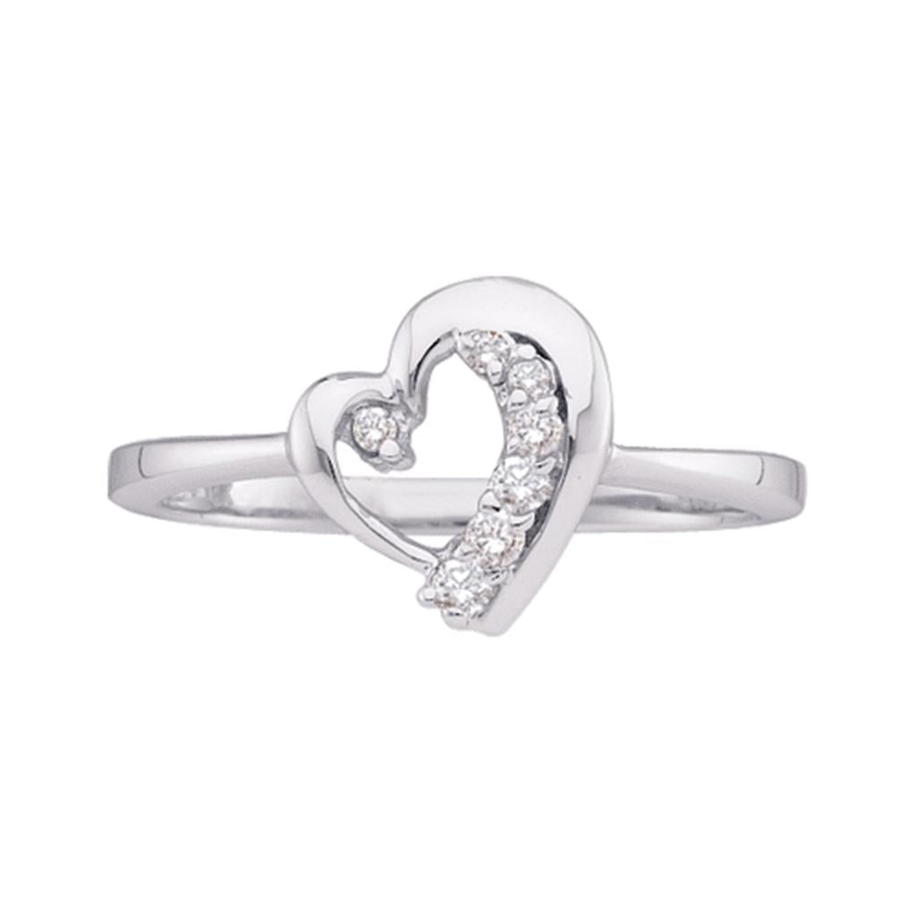 Image of ID 1 1/10CT-Diamond HEART RING