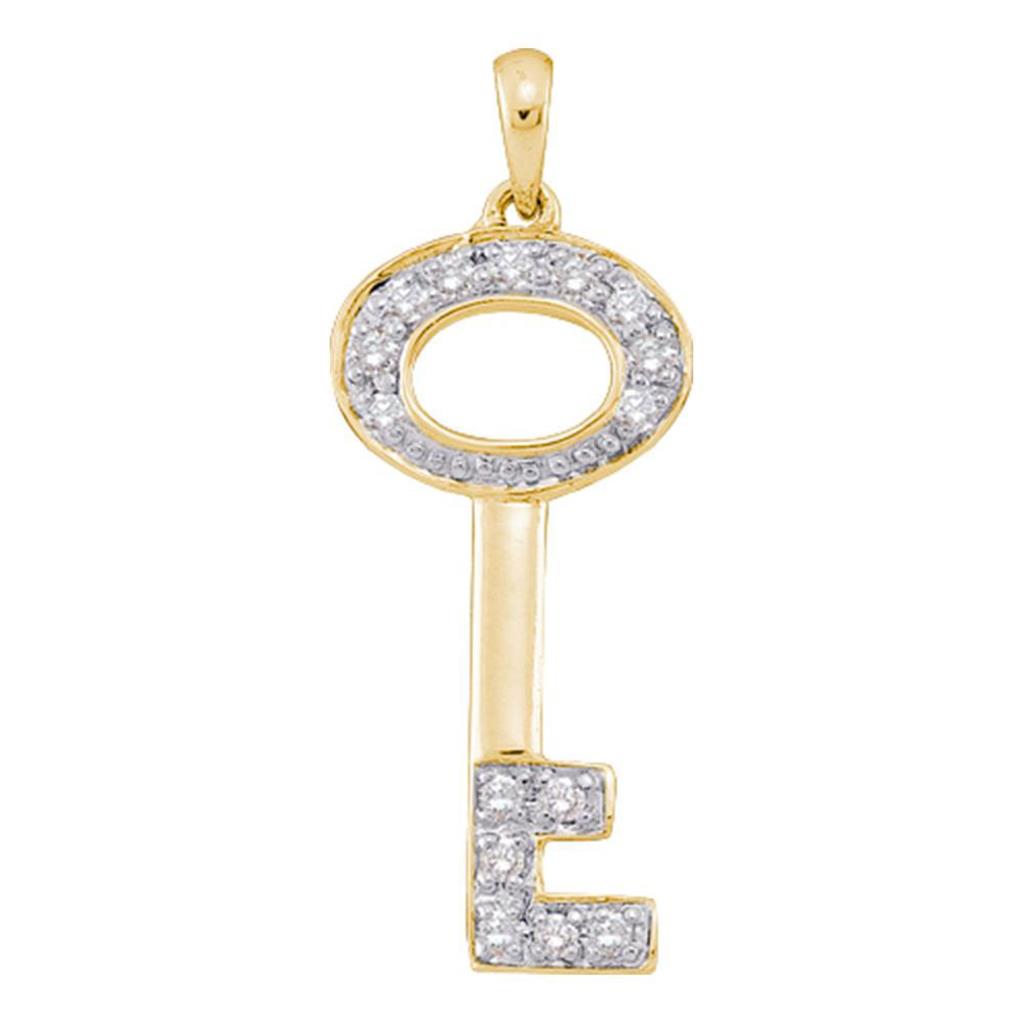 Image of ID 1 1/10CT-Diamond KEY PENDANT