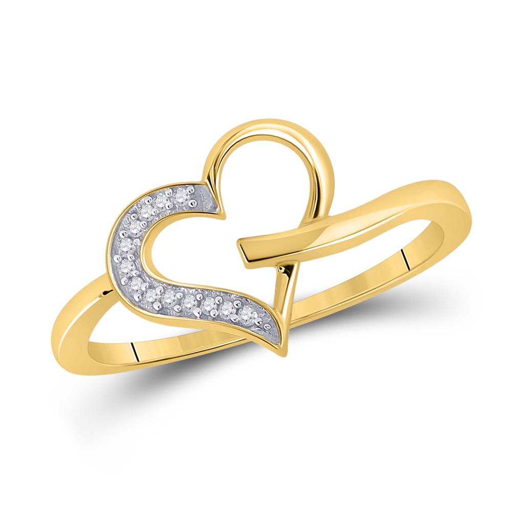 Image of ID 1 1/20CTW-Diamond HEART RING