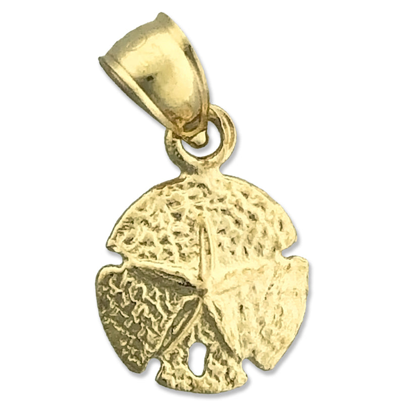 Image of ID 1 14K Gold 10MM Sand Dollar Charm