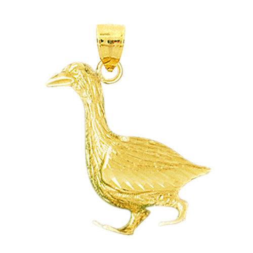 Image of ID 1 14K Gold 20MM Duck Pendant