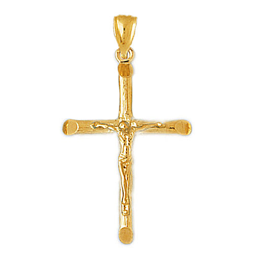 Image of ID 1 14K Gold 3-D Crucifix Pendant