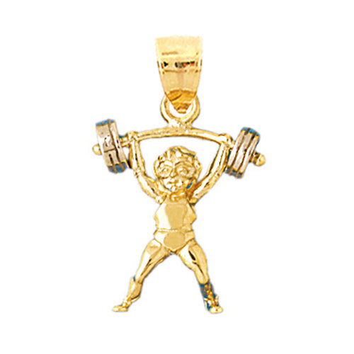 Image of ID 1 14K Gold 3D World Strongest Boy Pendant