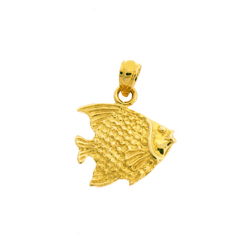 Image of ID 1 14K Gold Angel Fish Charm