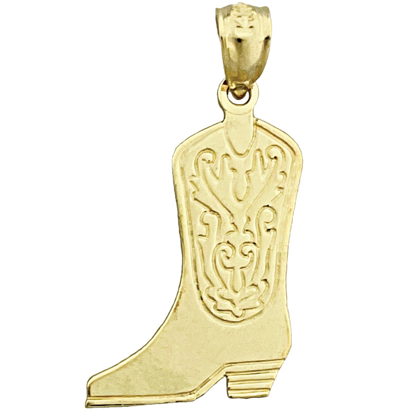 Image of ID 1 14K Gold Cowboy Boot Charm