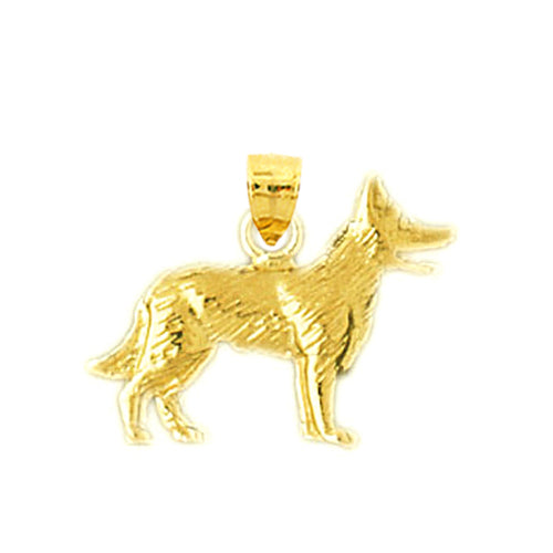 Image of ID 1 14K Gold Dog Charm