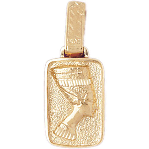 Image of ID 1 14K Gold Egyptian Queen Nefertiti Medallion