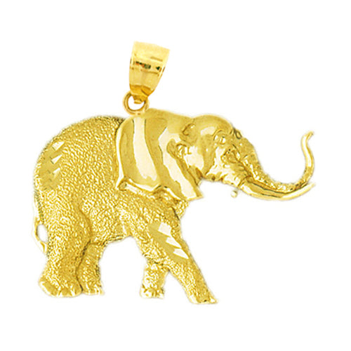 Image of ID 1 14K Gold Elephant Pendant