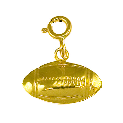 Image of ID 1 14K Gold Football Mini Charm