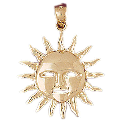 Image of ID 1 14K Gold Golden Sun Pendant