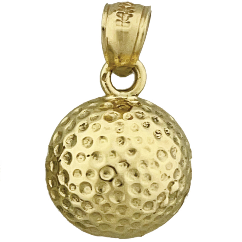Image of ID 1 14K Gold Golf Ball Charm