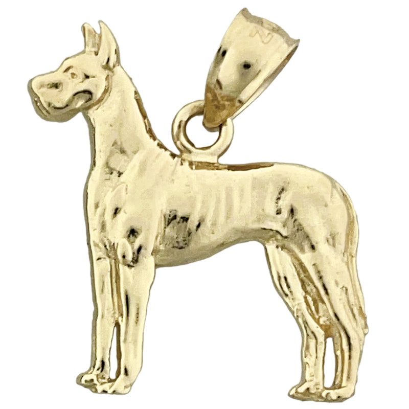 Image of ID 1 14K Gold Great Dane Pendant