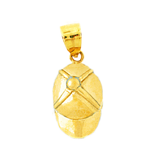 Image of ID 1 14K Gold Jockey Helmet Charm