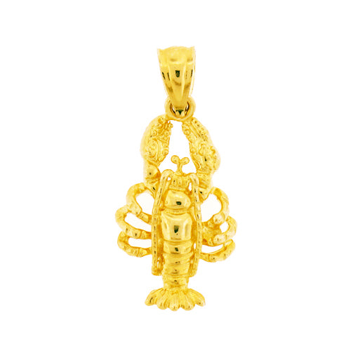 Image of ID 1 14K Gold Lobster Sealife Charm