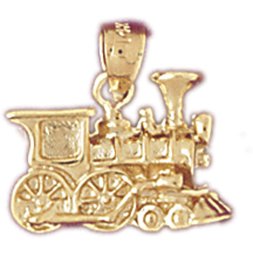 Image of ID 1 14K Gold Locomotive Train Engine Charm