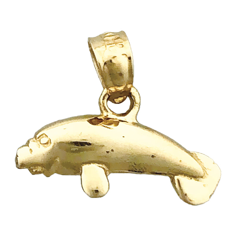 Image of ID 1 14K Gold Manatee Mini Charm