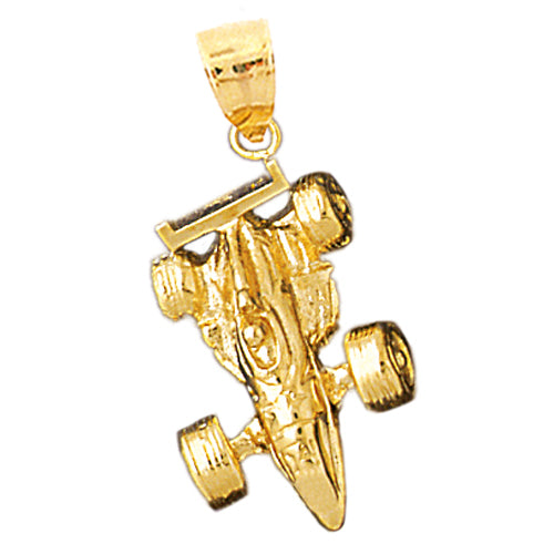 Image of ID 1 14K Gold Nascar Car Pendant